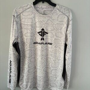 Aquaflauge Ghost Grouper Long Sleeve Performance Mesh Shirt - Men's